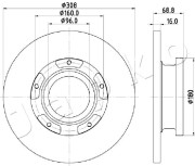 610312 Brzdový kotouč JAPKO