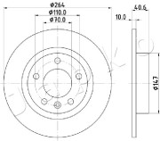 610400 Brzdový kotouč JAPKO