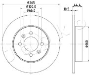 610708 Brzdový kotouč JAPKO