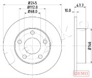 610905C Brzdový kotouč JAPKO