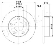 610905 Brzdový kotouč JAPKO