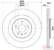 610917C Brzdový kotouč JAPKO