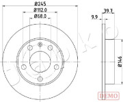 610929C Brzdový kotouč JAPKO