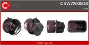 CBW72005GS vnitřní ventilátor Genuine CASCO