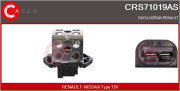 CRS71019AS CASCO predradený odpor, elektromotor (ventilátor chladiča) CRS71019AS CASCO