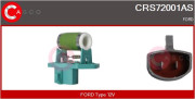 CRS72001AS Předřazený odpor, elektromotor (ventilátor chladiče) Brand New HQ CASCO