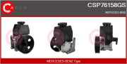 CSP76158GS CASCO hydraulické čerpadlo pre riadenie CSP76158GS CASCO