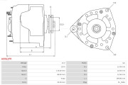 A0062PR generátor Brand new AS-PL Alternator S.R.E. bracket AS-PL