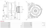 A3051PR generátor Brand new AS-PL Alternator S.R.E. bracket AS-PL