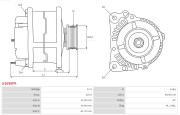 A3696PR generátor Brand new AS-PL Alternator S.R.E. bracket AS-PL