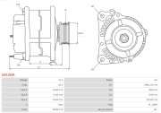 A5018SR generátor Brand new AS-PL Alternator S.R.E. bracket AS-PL