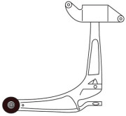 F3295 Řídicí páka, zavěšení kol FRAP