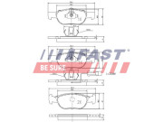 FT29004 Sada brzdových destiček, kotoučová brzda FAST