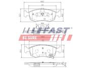 FT29042 Sada brzdových destiček, kotoučová brzda FAST