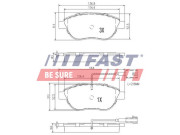 FT29113 FAST sada brzdových platničiek kotúčovej brzdy FT29113 FAST