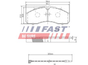 FT29117 Sada brzdových destiček, kotoučová brzda FAST