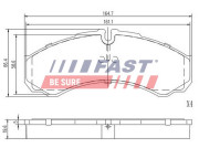 FT29121 Sada brzdových destiček, kotoučová brzda FAST