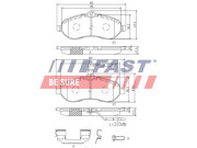 FT29133 Sada brzdových destiček, kotoučová brzda FAST