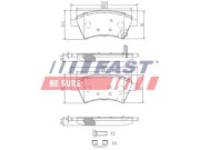 FT29139 Sada brzdových destiček, kotoučová brzda FAST