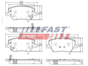 FT29169 FAST sada brzdových platničiek kotúčovej brzdy FT29169 FAST