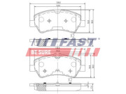 FT29545 Sada brzdových destiček, kotoučová brzda FAST