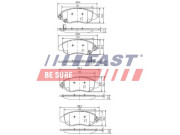 FT29548 Sada brzdových destiček, kotoučová brzda FAST