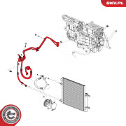 43SKV590 Vysokotlaké / nízkotlaké vedení, klimatizace ESEN SKV