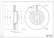 241 047 Brzdový kotouč HART
