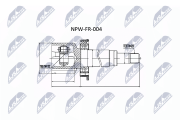 NPW-FR-004 Sada kloubů, hnací hřídel NTY