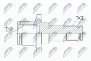 NPW-VW-004W1 Hnací hřídel NTY