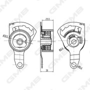 GTB1300 GMB napínacia kladka ozubeného remeňa GTB1300 GMB