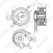 GTB1380 Napínací kladka, ozubený řemen GMB