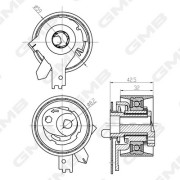 GTB1450 Napínací kladka, ozubený řemen GMB