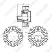 GTC0500 GMB obehová/vodiaca kladka ozubeného remeňa GTC0500 GMB
