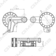 GTC0970 Vratná/vodicí kladka, ozubený řemen GMB