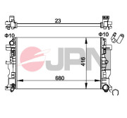 60C9066-JPN Chladič, chlazení motoru JPN