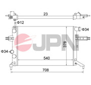 60C9032-JPN Chladič, chlazení motoru JPN