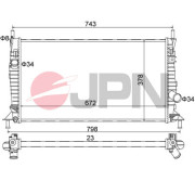 60C9071-JPN Chladič, chlazení motoru JPN