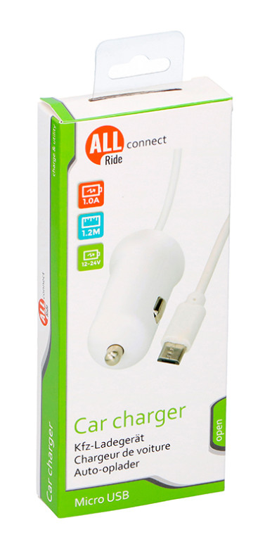 5801051 ALLRIDE Connect Nabíječka micro USB 1 A s kabelem 120 cm All Ride