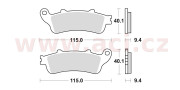 653SM1 BRAKING brzdové destičky, BRAKING (semi-metalická směs SM1) 2 ks v balení 653SM1 BRAKING