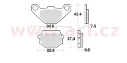 669SM1 BRAKING brzdové destičky, BRAKING (semi-metalická směs SM1) 2 ks v balení 669SM1 BRAKING