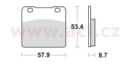 680SM1 BRAKING brzdové destičky, BRAKING (semi-metalická směs SM1) 2 ks v balení 680SM1 BRAKING