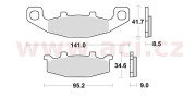 698SM1 BRAKING brzdové destičky, BRAKING (semi-metalická směs SM1) 2 ks v balení 698SM1 BRAKING