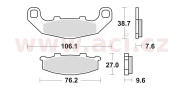 712SM1 BRAKING brzdové destičky, BRAKING (semi-metalická směs SM1) 2 ks v balení 712SM1 BRAKING