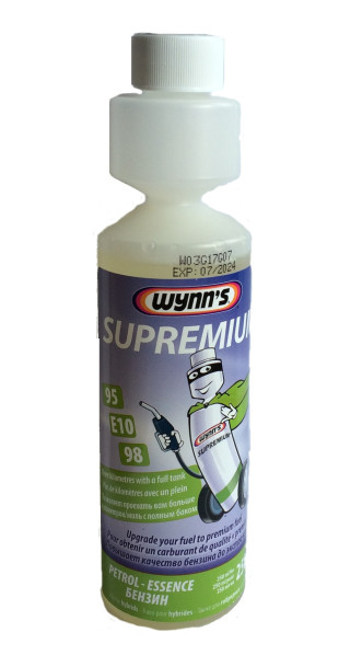 22810 WYNNS 2202140  Wynn´s  Supremium Petrol 0,25L 22810 komplex aditiv vyvinutý pro zvýšení jakosti běžného benzínu 22810 WYNNS