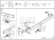 GF0896A Galia Tažné zařízení Fiat Panda 2WD/4WD, 2003 - 2011 GF0896A Galia