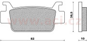 FD0397S2 NEWFREN brzdové destičky (směs ST sintered metal S2) NEWFREN (2 ks v balení) FD0397S2 NEWFREN