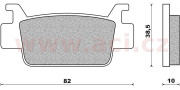 FD0397SV NEWFREN brzdové destičky (směs OFF ROAD ATV SINTERED) NEWFREN (2 ks v balení) FD0397SV NEWFREN