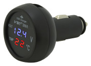 07427 Zástrčka MULTI - USB, voltmetr, teploměr 07427 COMPASS