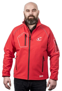 X BUNDA SOFT 82 Bunda ACI Softshell červená reflex prvky ACI